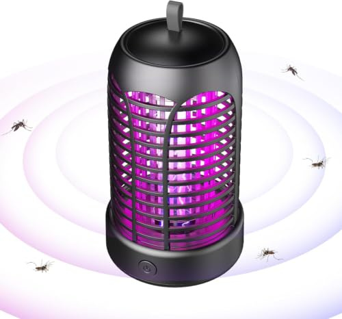 Lampada Antizanzare a LED, Potente Sterminatore di Mosche, Ultimi Modelli UV Uccisione Mosca Elettrico, Adatta per Camera da Letto, Giardino, Spazi Aperti, Campeggio ecc