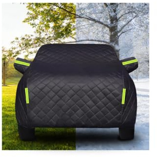 Vollgarage Auto Hagelschutzplane für Volkswag Golf 4/5/6/7/8 (1997-2025),Hagelschutzplane Auto Wasserdicht Staubdicht Outdoor Abdeckung Hagelschutz Allwetter-Schwarz