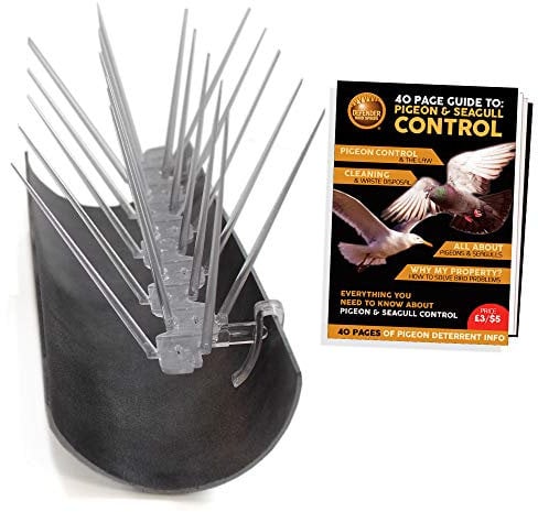 Defender Bird Spikes | Gutter Spike Pack | Stop Pigeons & Seagulls | 5 metre