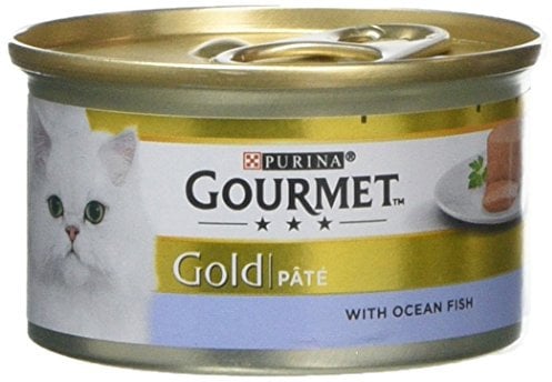 GOURMET Gold Pate Ocean Fish Wet Cat Food 85g, Pack of 12