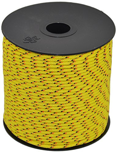 Corderie Italiane 006038184 Cordino Colorato Hobby Fantasy, Giallo, 3 mm, 90 mt