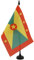 AZ FLAG - Tischflagge Grenada - 21x14 cm - Grenada Tischfahne 14 x 21 Cm - Flaggen