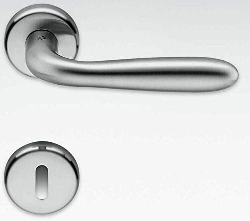 MANIGLIA PER PORTA COLOMBO DESIGN MODELLO ROBOT CD41R FINITURA CROMAT (CROMO SATINATO)