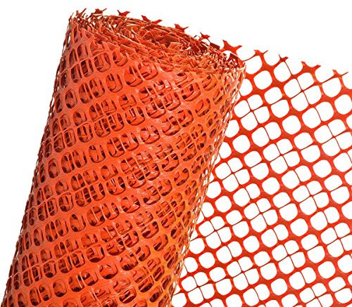 Schneefanggitter 1,2m Höhe x 25m Schneezaun Schutzzaun in orange