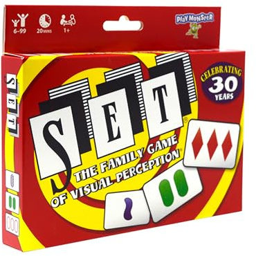SET Enterprises SET - The Family Card Game of Visual Perception - Race to Find The Matches, For Ages 8+,81 Cards, Rules included