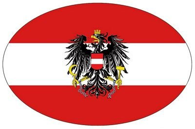 Autoaufkleber Wappen Fahne Österreich Adler Aufkleber