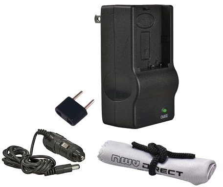 Extreme Off Camera Rapid Charger for JVC BN-VF800 Series Battery (Alternative for JVC AA-VF8US) + Nwv Direct Microfiber Cleaning Cloth.
