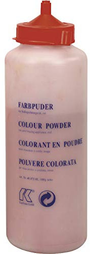 KAUFMANN 40.871.01 Farbkreide rot in Pulverform 360 Gramm in Flasche, blau