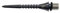 Darttip Steel (3 Stk.) Titanium Conversion Point Schwarz 26mm