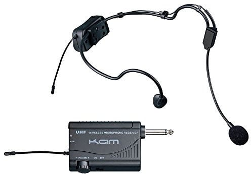 Kam KWM1900 HS - UHF Wireless Headset Microphone System Ideal For Aerobics, Churches, Schools