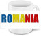 Fussball-Tasse mit Ländername  Romania  für Fußball-Fans - Fantasse - Deutschland-Tasse