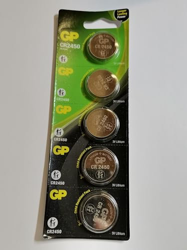 Piles Bouton CR2450 - Lot de 5 [GP]