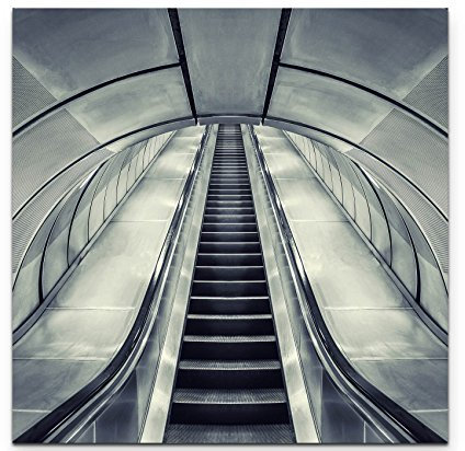 Eau Zone Wandbild auf Leinwand 60x60cm London Architektur