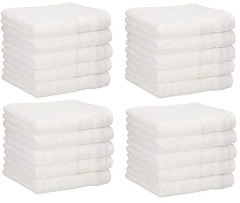 Betz 20 Lavette salvietta asciugamano per il bidet Neapel 100% cotone misure 30 x 30 cm diversi colori Colore bianco