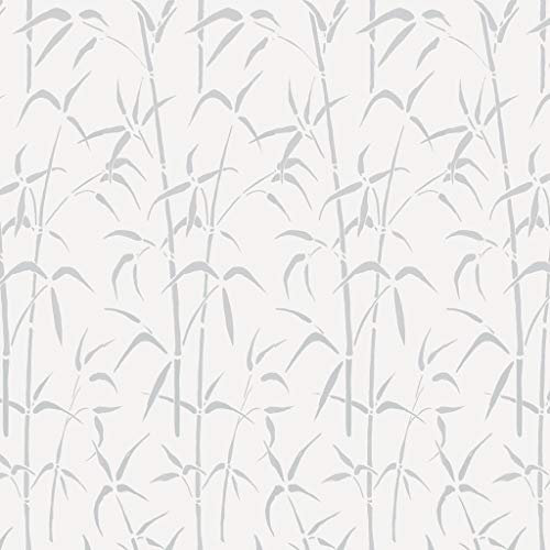 d-c-fix Transparente Selbstklebende Folie Fensterfolie Klebefolie Glasfolie klebend Bamboo weiss 67,5 x 200 cm - 6 8349 - Sichtschutzfolie Dekorieren Basteln Schmücken