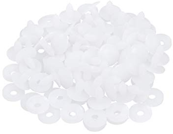 Supvox 50 Stücke Puppe Gelenke Tier Gelenke DIY Handwerk Puppe Spielzeug Weiß Gelenke Engagieren Bolzen für Spielzeug Bär Machen Handwerk Gelenke Und Unterlegscheiben Set 20Mm