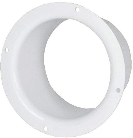 100mm Diamètre Blanc Plastique Ventilation Tuyau Canalisation Mur Bout Uni