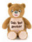 Teddybär mit Namen und Geburtsdatum Bestickt, Teddy Hellbraun Plüschtier Kuscheltier personalisiert 30cm, Geschenk personalisierbar mit Stickerei