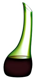 RIEDEL Dekanter Cornetto Confetti - Grün, Einzelpackung, klares+grünes Kristallglas, handgefertigt