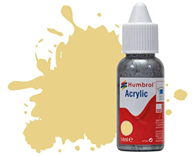 Humbrol DB0103 Acrylic Paint No 103 Cream - Matt, 14 ml (Pack of 1)