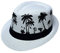 Xiang Ru Trendige Panama-Fedora-Hüte für Männer und Frauen, Unisex, Manhattan, geflochten, Stroh, kurze Krempe, Jazzkappe, Trilby, Strand, Sonnenhut, A: Baum weiß, Einheitsgröße