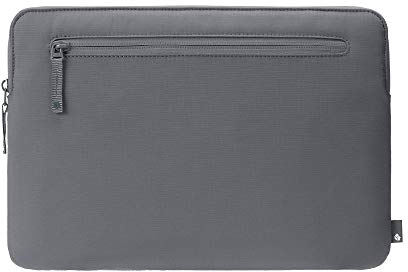 Incase Compact Bionic Sleeve Schutzhülle aus wiedergewonnenem Ozean-Plastik für Apple MacBook Pro 15,4 / Pro 16 - grau [Zubehörtasche I Langlebiges Material], INMB100608-STG