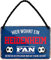 Hier wohnt ein Heidenheim Fan Blechschild - Metallschild mit Kordel und Saugnapf - Fussball Fans Ultras Anhänger Begeisterte - Wanddeko Türdeko Man Cave Jugendzimmer Werkstatt Wohnzimmer - 18x12cm