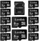 Lot de 12 Cartes Micro SD Lerdisk 8Go Classe 10 U1 | pour caméras embarquées 1080p, appareils Photo, imprimantes 3D, téléphones et lecteurs MP3 (8Gox12)