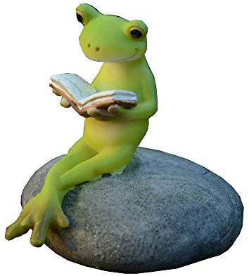 Gemmia Miniatur-Feengarten Frosch Figurine- Self-Wachstum lesen Frosch