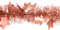 Creativery Weihnachtsgirlande Lametta 9cm x 2m mit großen Sternen Weihnachtsbaum Rosegold matt