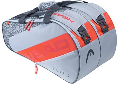 HEAD Unisex – Erwachsene Elite Padel Supercombi Tennis Tasche, grau/orange, One Size
