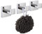 KOKOSIRI Ganchos para batas y toallas Acero inoxidable Accesorios de baño Toalleros de gancho 3 Piezas Montado en la pared, Cromo pulido B1010CH-P3