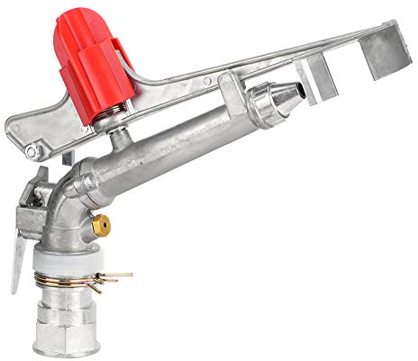 EVTSCAN 1,5-Zoll-DN40-Hochdruck-Regenkanone mit doppelter Düse, Einstellbarer 360-Grad-Automatikdrehung, für die Bewässerung von Feldfrüchten in der Landwirtschaft