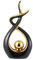 CESTATIVO Estatua de Cerámica, Escultura Modernos, Escultura de Arte Abstracta, Objetos Decoraciones, Decoración Moderna de Salas de Estar Restaurantes Escritorio/Estante (Negro Oro, Grande)
