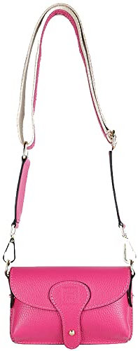 1990s Bolso bandolera mujer bolso movil de piel bolso pequeño Pili Fucsia
