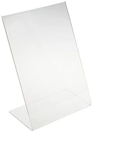 EH Design A4 Acryl Aufsteller 3 Stück – Kristallklarer Tischaufsteller – L-Ständer mit polierten Kanten – Für Gastronomie, Büro, Hochzeit & mehr – Made in DE