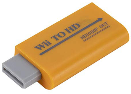 REACHYEA Adaptateur convertisseur HD 1080p Wii vers HDMI compatible Wii2HDMI 3,5 mm audio pour écran HDTV PC