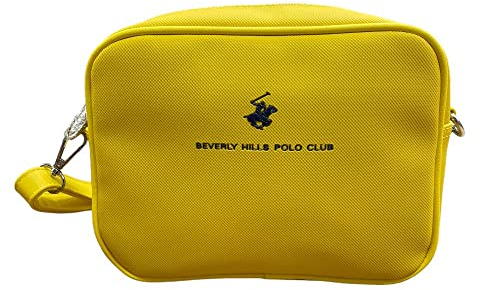 BEVERLY HILLS POLO CLUB Kleine Schultertasche 22 x 17 x 8 cm, gelb, 22 X 17 X 8 CM