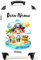 NoBoringSuitcases.com Kinderkoffer Jungen, Reisekoffer Personalisiert, Koffer Klein, Kinder Reisekoffer, Koffer Kinder, Kindertrolley Jungen, Handgepäck Koffer 55x40x20 cm (Pirat, Schatz - Weiß)