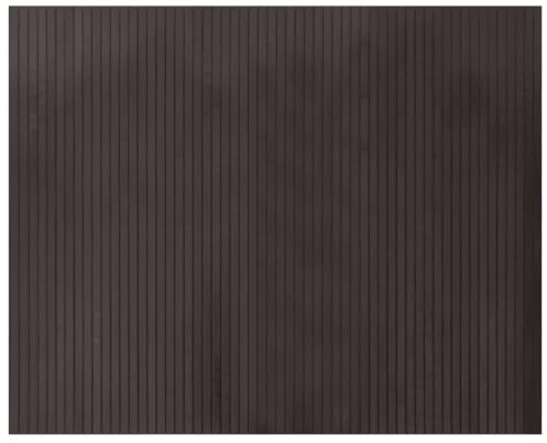 vidaXL Teppich, Bambusteppich Rechteckig, Bambusmatte rutschfest für Wohnzimmer, Läufer Küchenteppich Flurteppich, Modern, Dunkelbraun 80x100cm Bambus