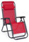 azorex Silla Gravedad Cero Plegable Tumbona Reclinable Terminado Banquetas para Salón Jardín Balcón (Rojo)