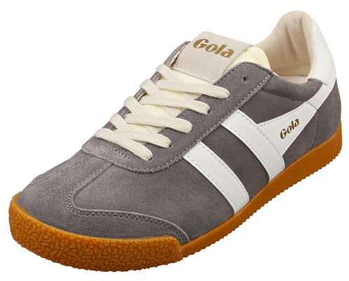Gola Unisex Elan Sneaker, Ash/White, 38 EU