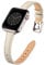 Leather Strap Compatible with Apple Watch Straps 42mm(Series 10) 41mm 40mm 38mm,Genuine Slim&Thin Leather Replacement Band for Apple Watch Series 10 9 8 7 6 5 4 3 2 1/SE(Lvory white&Starlight)