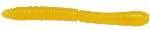 FTM Lifter Lures Wurmy Cheese 6,5cm - 10 Gummiwürmer, Farbe:Hot Yellow