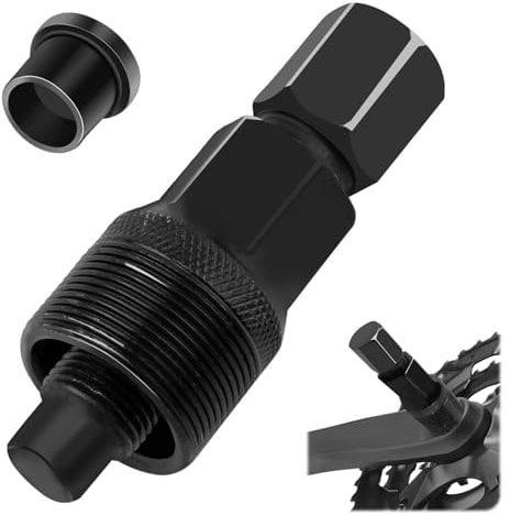 Bike Crank Removal Tool, Crank Puller Tool Bicycle Crank Remover Bicycle Crank Extractor Puller Square Taper Crank Puller Tool Bike Repair Tools for Mountain Bike Road Bike - Black