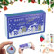 Weihnachts-Adventskalender mit Kreuzstich-Stickerei, Stickset, Weihnachts-Countdown-Adventskalender, Stickset, Countdown-Adventskalender, Geschenk (Blau, 1 Stück)