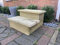 2 step redwood decking steps, treated and sturdy