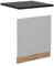 Vicco Façade de Lave-Vaisselle R-Line, Blanc Campagne, 60cm, PT Anthracite