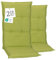 Beo® Turin Hochlehner Gartenstuhl-Auflagen 2er Set | Waschbar | Made in EU | Öko-Tex Standard | Atmungsaktiv | UV-beständig | 118x46x8 cm | Sitzkissen Outdoor hochwertig
