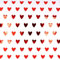 Geschenkpapier 70cm x 2m Rolle Herzen - Geschenkpapierrolle glänzend - Rot mit Herzmuster für Valentinstag Hochzeit Geburtstag Muttertag & romantische Geschenke - Premium Qualität Weiß Rot